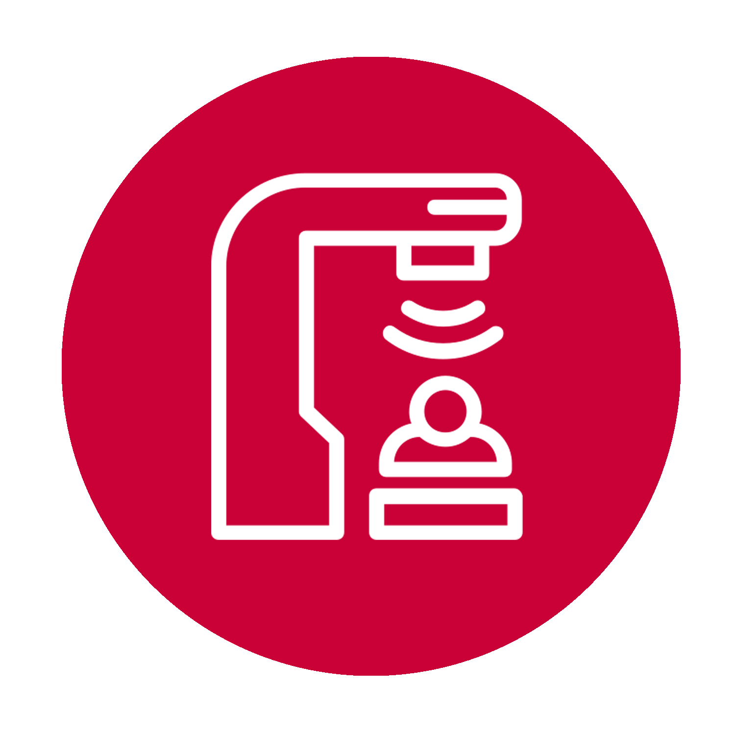 Die Grafik zeigt den Ablauf einer Knochendichtemessung: Messung an Hüfte und Wirbelsäule