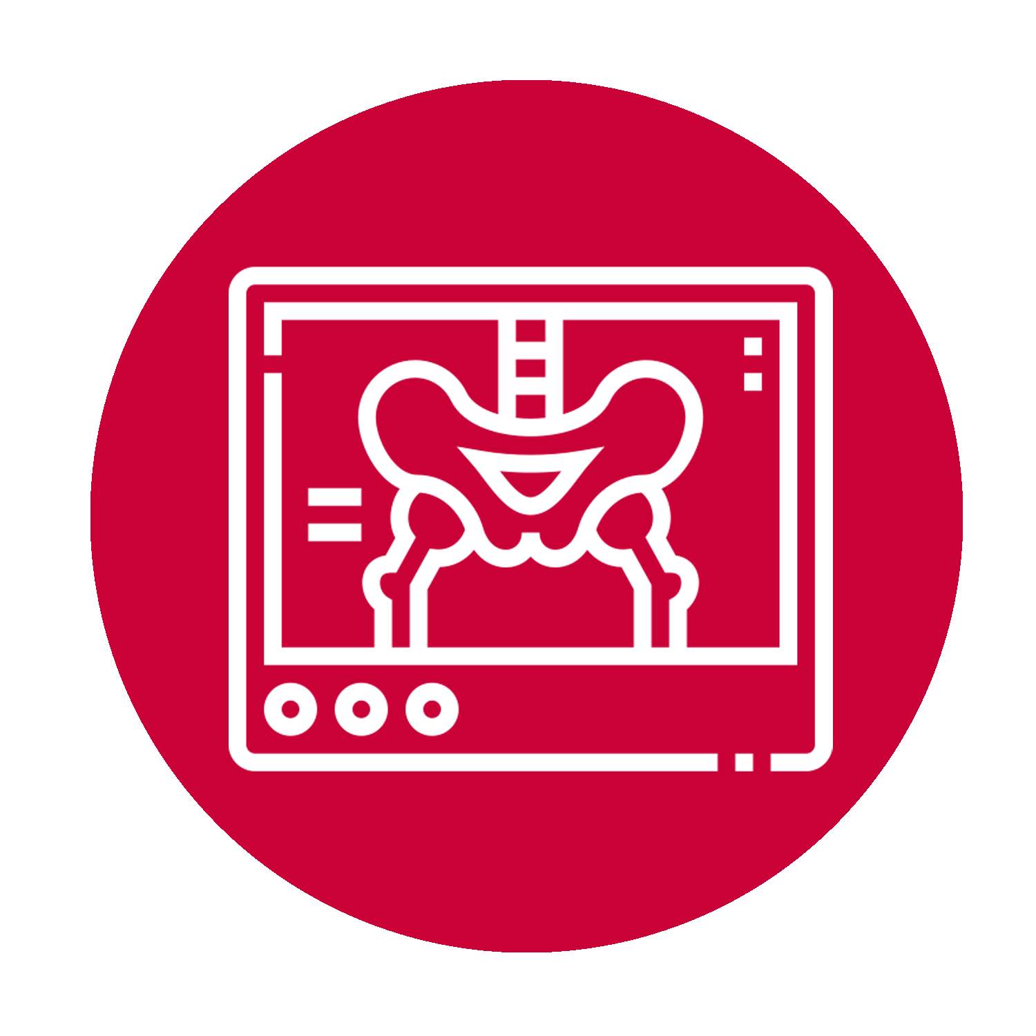 Die Grafik zeigt den Ablauf einer Knochendichtemessung: Sofortige Auswertung und ärztliche Besprechung