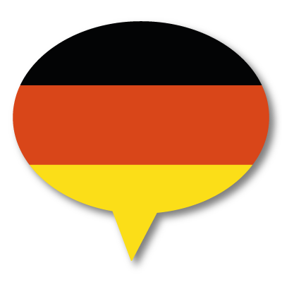 Deutsche Sprachflagge für den CheckIn bei der Radiologie München Süd West