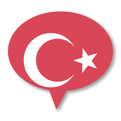 Türkische Sprachflagge für den CheckIn bei der Radiologie München Süd West